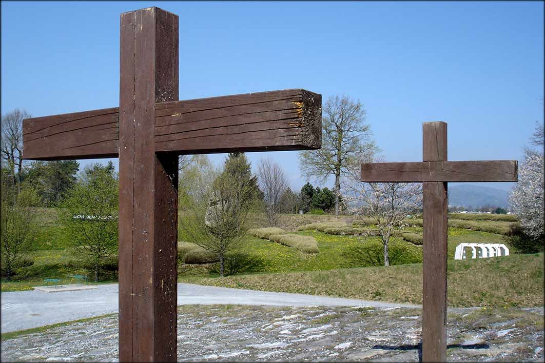 Skulptur „Painting to Hammer”Schadensbild: Aufgelöste Holzsubstanz, Flechten- und Algenbefall,<br>Gebrauchspuren und Beschädigungen durch das Einschlagen der Nägel